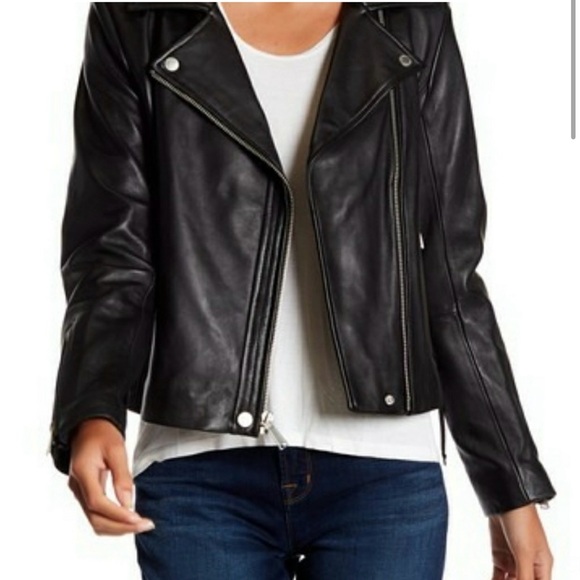 BCBG Generation Leather Jacket - Picture 3 of 7